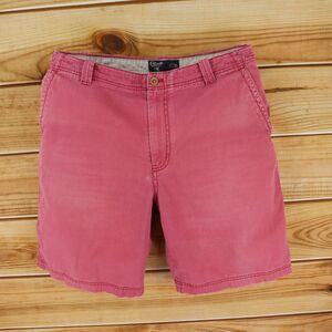 Cluett Bermuda Shorts‎ Mens Size 38 Faded Red 100% Cotton Pockets Belt Loops